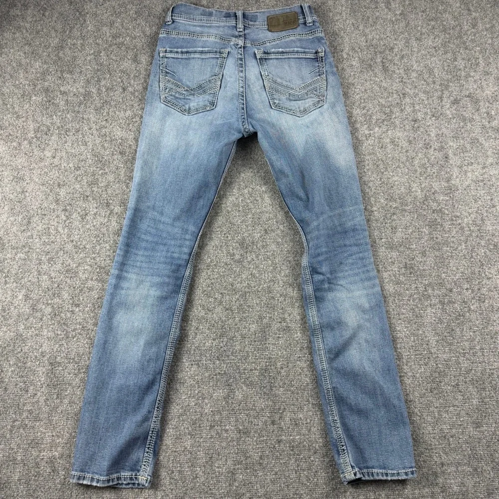 BKE Alec Straight Leg Jeans Mens 30R Blue Medium Wash Stretch Denim Casual